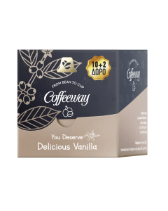 Coffeeway Κάψουλες Espresso Vanilla 10+2 τεμ. (κιβ.12x12τεμ)